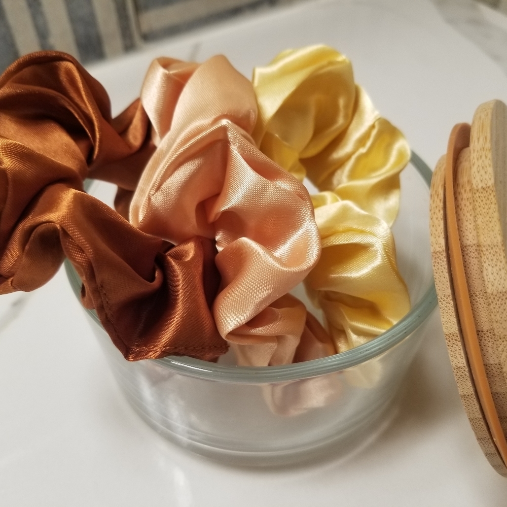 3 for $15.00 3 luxury scrunchies